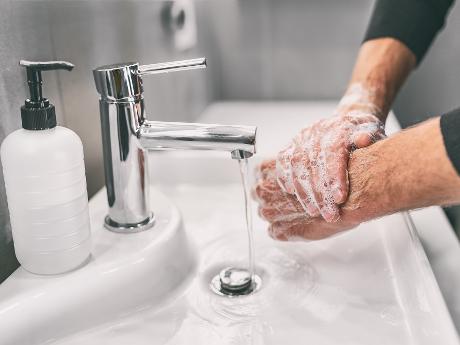 Handen wassen in 5 stappen